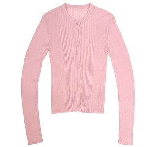 Elegant Pink Women's Cardigan